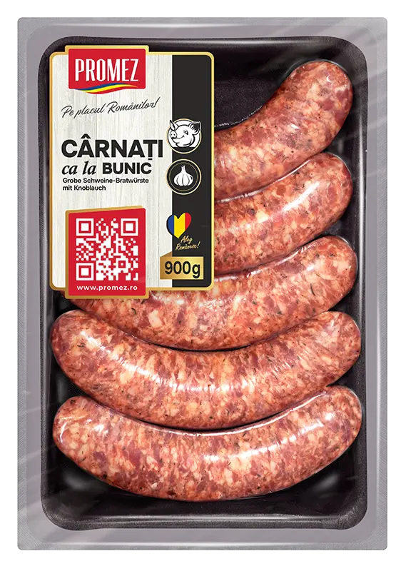 Schweine-Bratwurste "Cârnaţi de porc groşi" (dick)